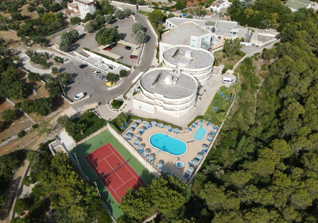Vista drone dell'Hotel