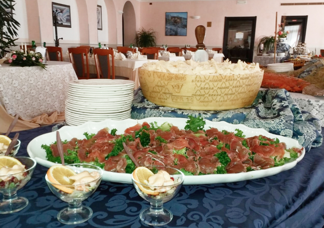 Buffet di pesce per eventi